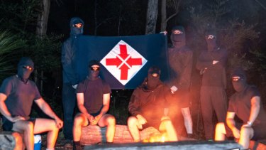 Members of the Australian neo-Nazi group National Socialist Network.