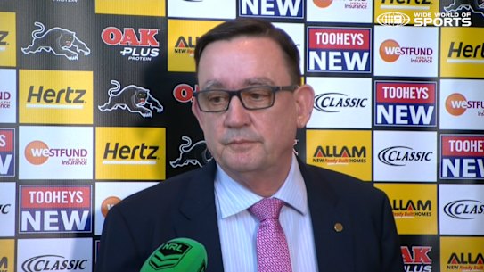 Penrith Panthers CEO Brian Fletcher plans to contact cybercrime experts. 