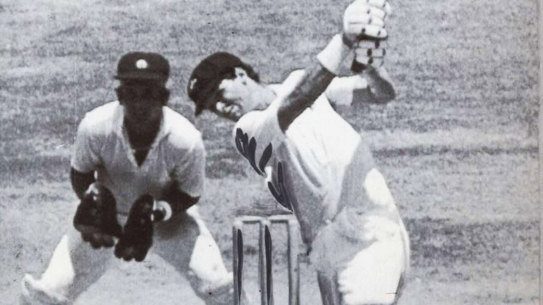 Jones hits out during his marathon knock in Madras.