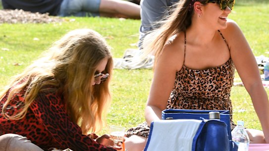 Life is returning to the parks, as Melbourne people are, indeed "getting there".