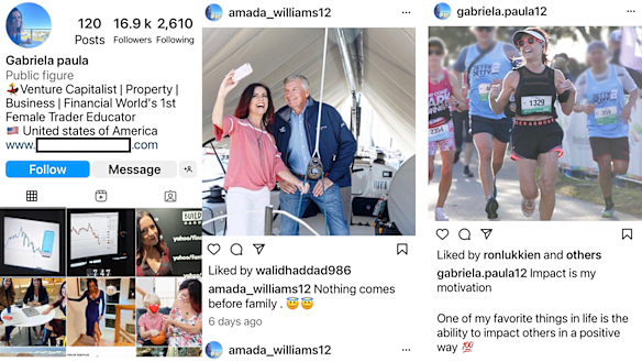 Fake Instagram accounts pretending to be Nicole Pedersen-McKinnon.