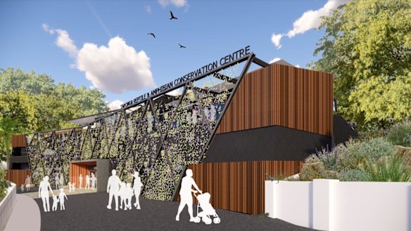 An artist’s impression of Taronga Zoo’s proposed Reptile and Amphibian Conservation Centre.