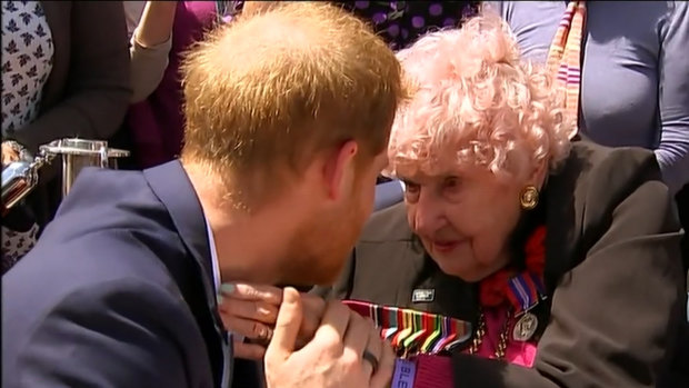 One of Prince Harry’s biggest fans Daphne Dunne passes away at 99.