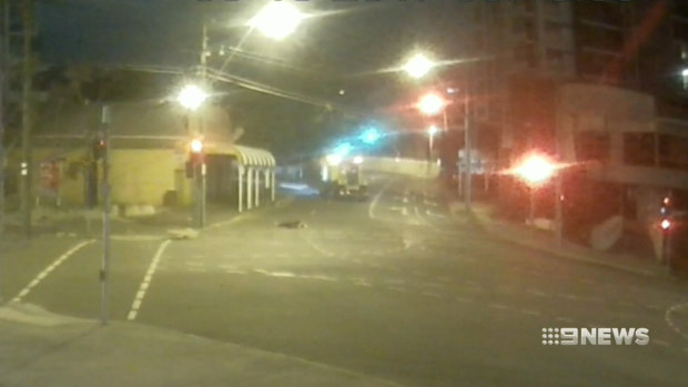 A still shot of the incident, which occurred in October 2017, and which left Iuliana Stevenson with serious injuries. 