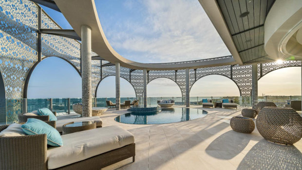 The penthouse in the Bahamas previously owned by Sam Bankman-Fried’s now collapsed crypto exchange FTX, where Ellison also lived.