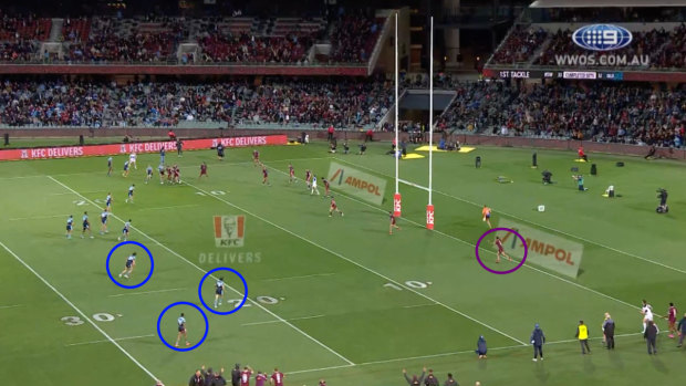 The overlap NSW could have exploited in the dying seconds of Origin one if referee Gerard Sutton allowed the last play to continue.