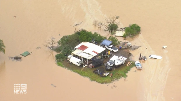 An isolated property in the Hunter Valley on Thursday. 