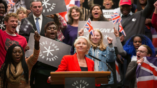 Vivienne Rook, played by Emma Thompson in the TV series Years And Years, is a right-wing politician.