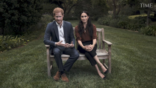 Prince Harry and Meghan Markle make their address on National Voter Registration Day. 