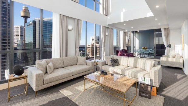 The Meriton Pitt Street apartment that Sonny Bill Williams and his family may be staying at on his return to Australia.