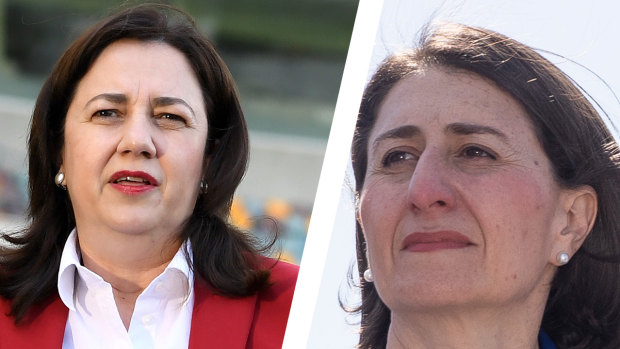 NSW says it may never reach the threshold set by Queensland to reopen its borders, with Premier Gladys Berejiklian warning that 28 days of no community transmission is not feasible.
