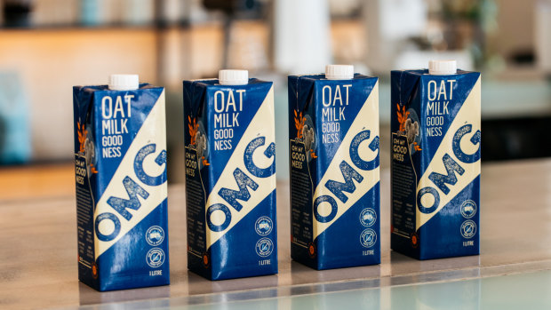    Cartons of Oat Milk Goodness (OMG).