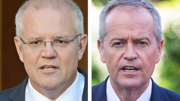 Scott Morrison and Bill Shorten taking the campaign to Randwick.