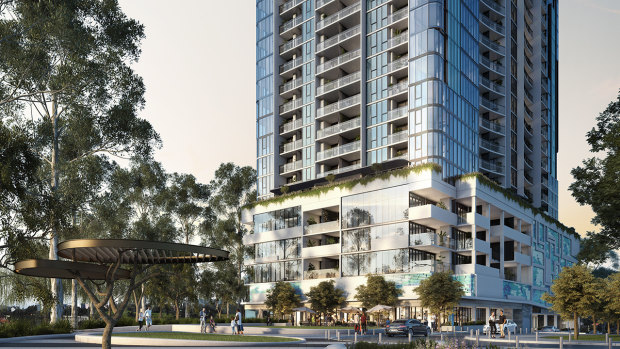 Bensons Property Group's Liberty One tower in Footscray.