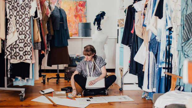 Donovan at home in her studio in Farrer.