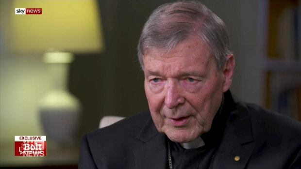 Cardinal George Pell spoke with  conservative commentator Andrew Bolt on Sky News.