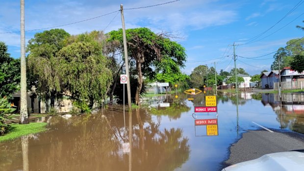 Floodwater in Maryborough.