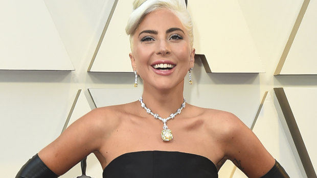 Lady Gaga arrives on the red carpet at the 91st Academy Awards.