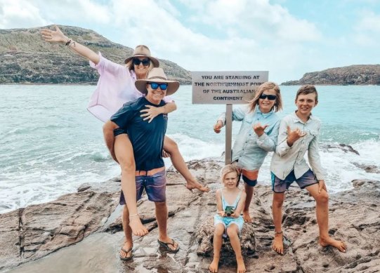 The Allard family travelled full-time for almost four years, with home-schooling giving them the flexibility to not be stuck travelling during peak times.