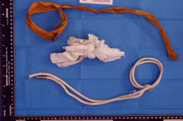 Items found during a police raid of the Eastwood property.