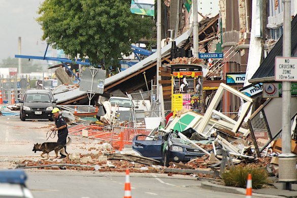 Damage from the 2011 Christchurch earthquake.