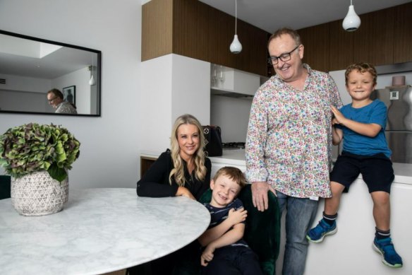 Dietician Susie Burrell, broadcaster Chris Smith and their twin boys, Gus and Harry, are selling their Alexandria home. 