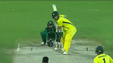 Aaron Finch has fallen 10 runs short of becoming the first Australian to post three consecutive one-day international tons.