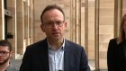 Greens leader Adam Bandt at a press conference in Perth on Thursday.