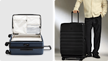 Top-loading suitcases