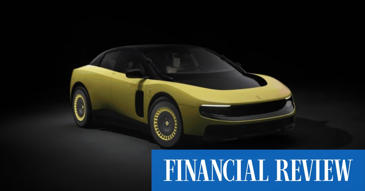 afr.com - Kana Inagaki - Ferrari launches first EV (with a polarising design)