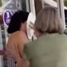 A protestor hit Northern Territory Chief Minister Natasha Fyles with a cream pancake on Sunday.
