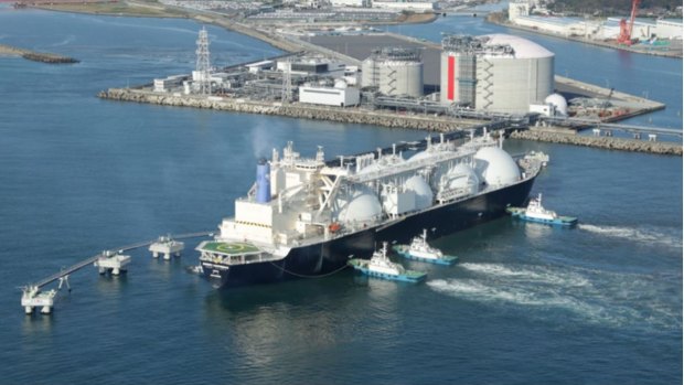 An example of a floating LNG terminal in Japan.