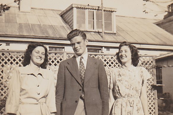 All grown up: John Egan with Patsy and Margaret.