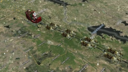 Not even COVID can stop Santa as he starts his annual Christmas voyage