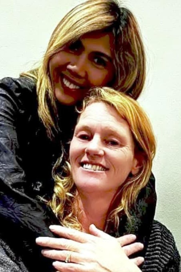 Eva Lasrini and her friend Marcia Harley.