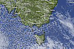 An icy blast from the Antarctic blew freezing winds across south-east Australia.
