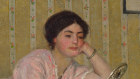Vanity, c.1912 by Emanuel Phillips Fox is the cover lot in Deutscher + Hackett’s August 28 auction in Melbourne. Its estimate is $350,000 to $550,000. The work is being sold from the permanent collection of the McClelland Sculpture Park and Gallery in Langwarrin, Victoria. 