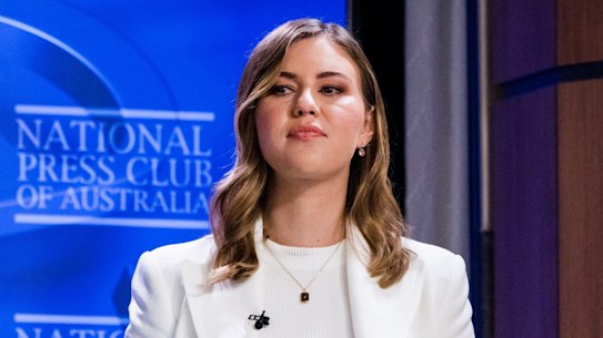 Former parliamentary staffer Brittany Higgins went public with her allegation in February 2021.