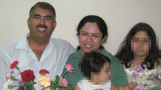 Baha'i man Hamed bin Haydara - here with his family - was sentenced to death by a Yemeni court on charges of spying for Israel and converting Muslims to the Bahai faith.