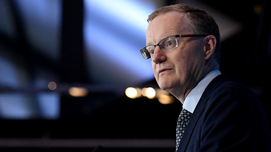 Reserve Bank Governor Philip Lowe delivers an address to the National Press Club in Sydney, Wednesday, February 6, 2019. (AAP Image/Dan Himbrechts) NO ARCHIVING
