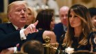 At Mar-a-lago, club members vie to be seated close to President Donald Trump and First Lady Melania Trump.