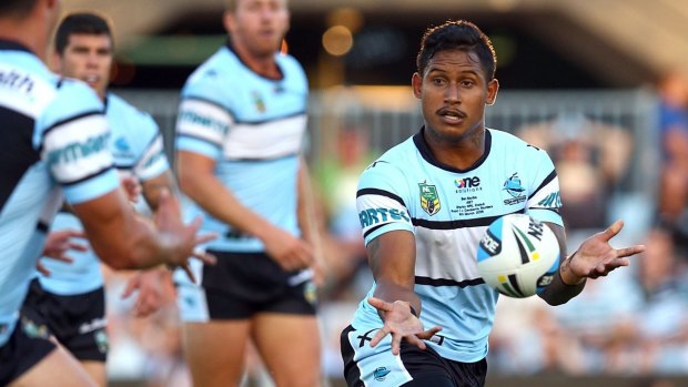 Ben Barba in action for the Sharks.