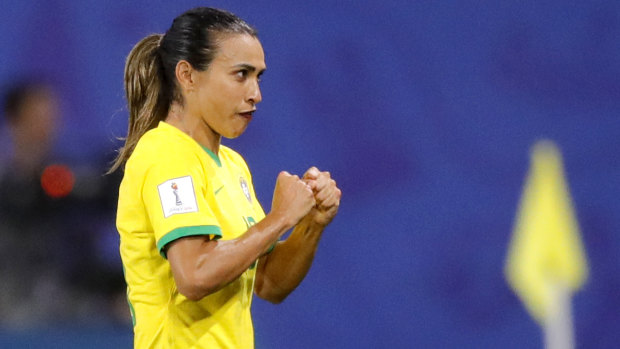 Marta broke the World Cup goalscoring record with her penalty against Italy.