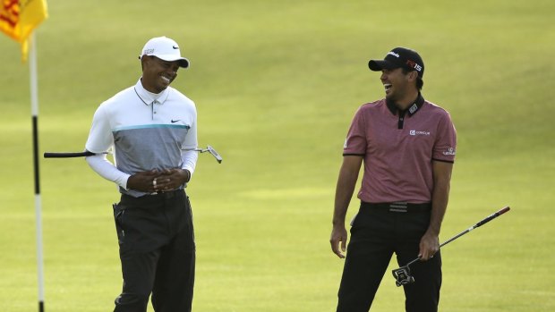 Mutual respect: Jason Day can't wait to tee it up with Tiger Woods this week.