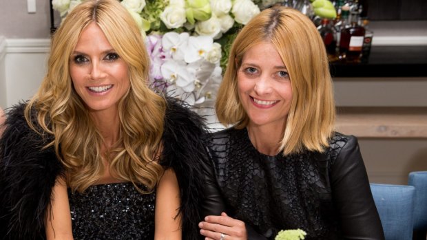 Famous friends: Heidi Klum and Kellie Hush.