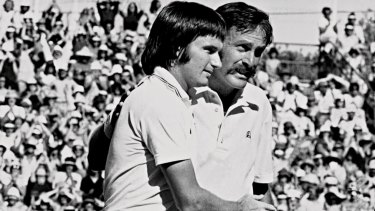 John Newcombe fought for nearly three hours to subdue America's Jimmy Connors and win the Australian Open at Kooyong in January 1975.