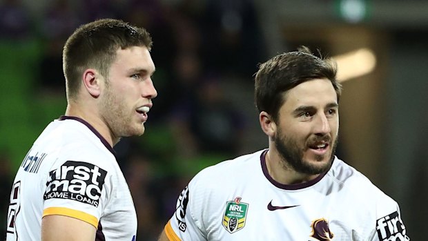 Tom Opacic (left) – pictured with Ben Hunt – played for the Eels on Friday, in what the club described as “painful circumstances” after the death of his brother. 