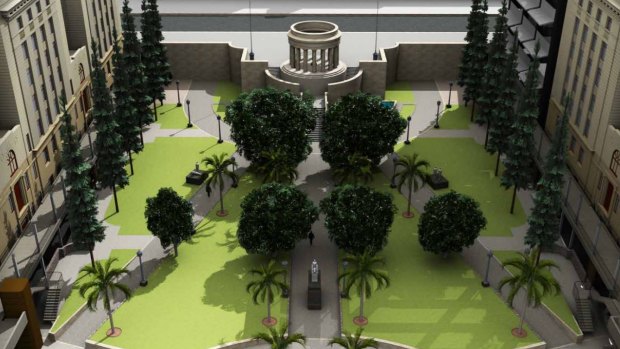 Stage four of the Anzac Square will include adding a lift and more grass
