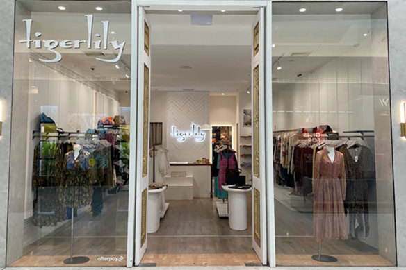 Retailer Tigerlily has fallen into administration for the second time in four years.