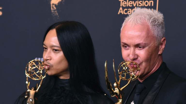Australian Perry Meek (right) was among the winners of last year's Creative Arts Emmys.